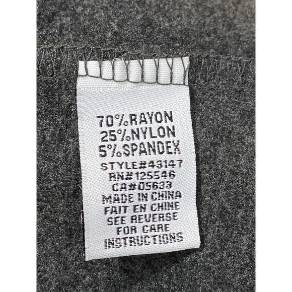 Habitat Women's Gray Long Line Snap Front Vest Collared Sleeveless Lagenlook M - Picture 7 of 7